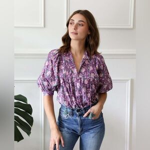 Mille Thalia top- Purple Rose, Size Small